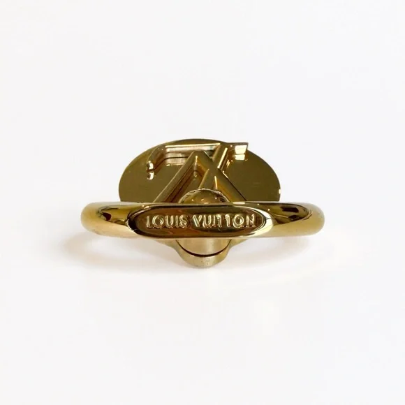 Louis Vuitton Louise Gold Tone Metal Phone Ring M64290 fits all Phones / Cases - Picture 4 of 15
